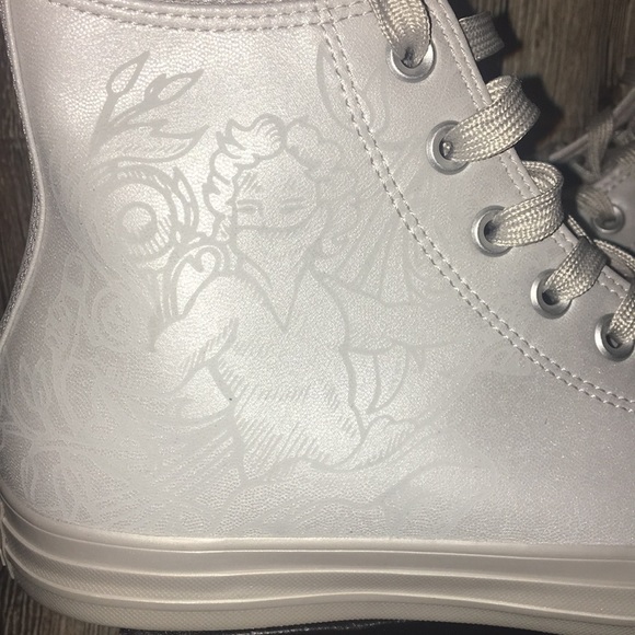 🔥Converse Chuck Taylor All Star HighTop Silver NWT - Picture 7 of 8